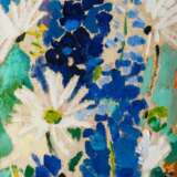 Siegward Sprotte (Potsdam 1913 - Kampen/Sylt 2004). Weiße Margeriten und blauer Rittersporn. - photo 1