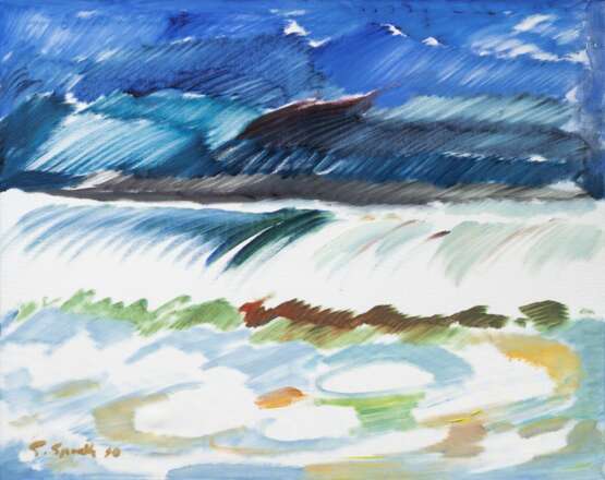 Siegward Sprotte (Potsdam 1913 - Kampen/Sylt 2004). Ein Sturm zieht ab. - photo 1 Siegward Sprotte (Potsdam 1913 - Kampen/Sylt 2004). Ein Sturm zieht ab. - photo 1