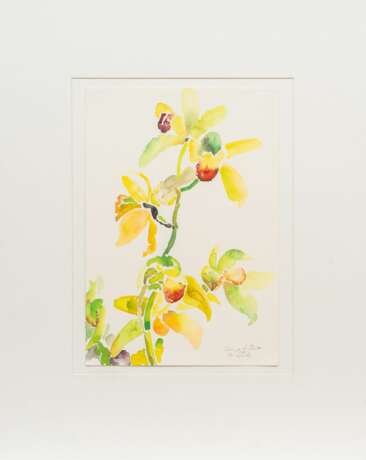 Siegward Sprotte (Potsdam 1913 - Kampen/Sylt 2004). Orchidee. - photo 2 Siegward Sprotte (Potsdam 1913 - Kampen/Sylt 2004). Orchidee. - photo 2