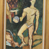 Louis La Tapie (1891-1972), athletic, oil on board, signed - Foto 1