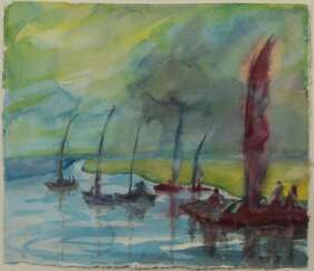 Hans Fehr (St. Gallen 1874 - Muri bei Bern 1961). Regenwetter am Nil.