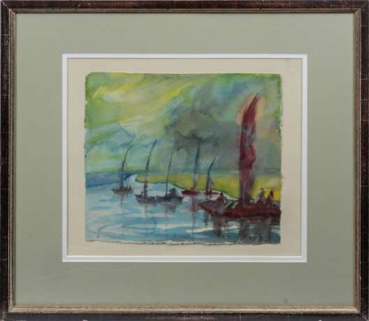 Hans Fehr (St. Gallen 1874 - Muri bei Bern 1961). Regenwetter am Nil. - фото 2