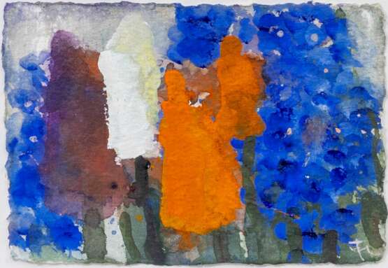 Klaus Fußmann (Velbert 1938). Tulpen und Vergissmeinnicht. - фото 1