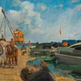 Friedrich Schaper (Braunschweig 1869 - Hamburg 1956). Hafenkran. - фото 1