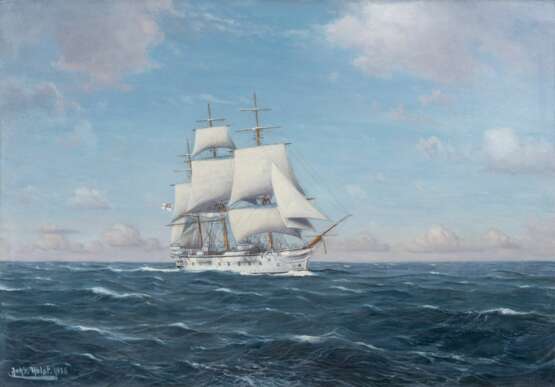 Johannes Holst (Hamburg-Altenwerder 1880 - Hamburg-Altenwerder 1965). Kreuzerfregatte SMS Stosch. - Foto 1 Johannes Holst (Hamburg-Altenwerder 1880 - Hamburg-Altenwerder 1965). Kreuzerfregatte SMS Stosch. - Foto 1