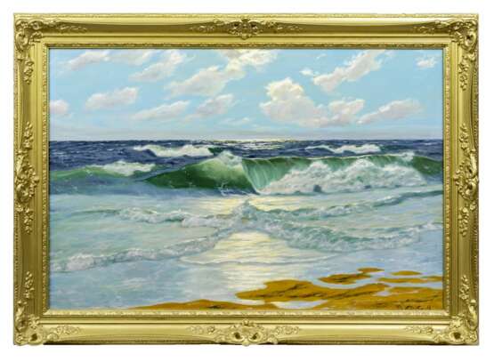 Patrick von Kalckreuth (Kiel 1898 - Starnberg 1970). Morgensonne am Strand. - Foto 2