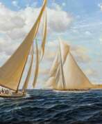 Uwe Lütgen. Uwe Lütgen (Hamburg 1944). Die Meteor II vor Helgoland.