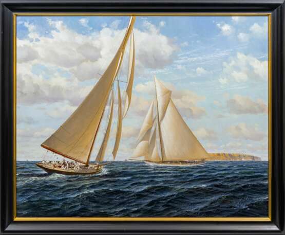 Uwe Lütgen (Hamburg 1944). Die Meteor II vor Helgoland. - фото 2