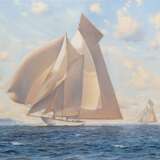Uwe Lütgen (Hamburg 1944). Segelyacht unter Vollzeug. - Foto 1