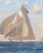 Uwe Lütgen. Uwe Lütgen (Hamburg 1944). Segelyacht unter Vollzeug.