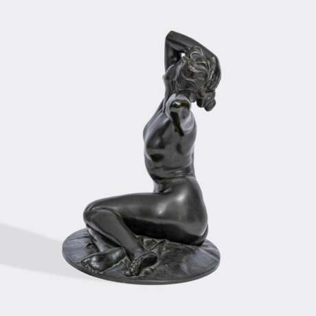 Fritz Heinemann (Altena 1864 - Berlin 1932). Sitzender weiblicher Akt. - Foto 5