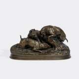 Pierre-Jules Mène (Paris 1810 - Paris 1879). 'Chiens au terrier'. - photo 1