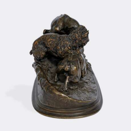 Pierre-Jules Mène (Paris 1810 - Paris 1879). 'Chiens au terrier'. - photo 4