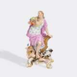 Johann Friedrich Eberlein (Dresden 1695 - Meissen 1749). Seltene fünfteilige Figuren-Gruppe 'Allegorien der 5 Sinne'. - photo 3