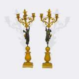 Paar Empire-Girandolen 'Amor und Psyche'. - Foto 1