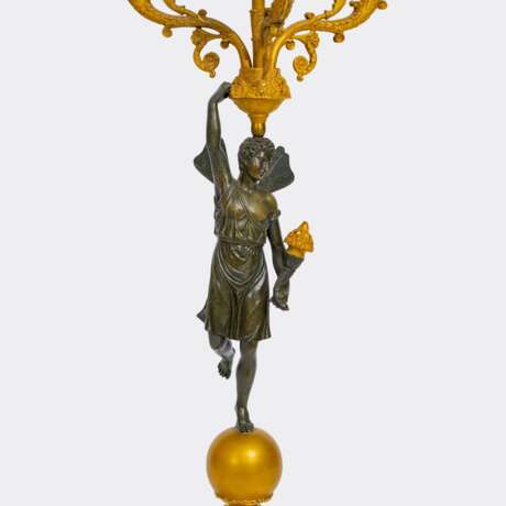 Paar Empire-Girandolen 'Amor und Psyche'. - Foto 2