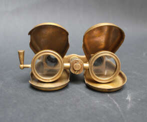 A pocket binocular, bronze, 20.century