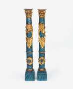 Overview. Paar dekorativer Rokoko-Säulen.