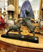 Aperçu. Dynamic Animal Sculpture of Goats in Bronze, 20th Century