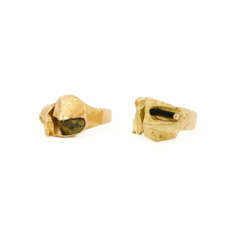 Lapponia. Pyrite ring and tourmaline ring set