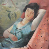 Unknown Artist around 1920, sleeping beauty, oil on canvas, framed - фото 2