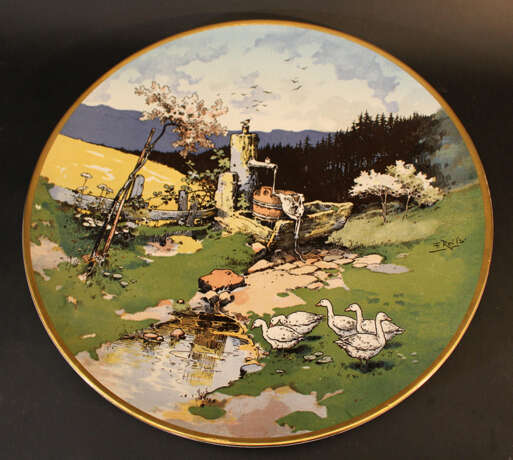 Villeroy und Boch ceramic dish painted, early 20.century - фото 2
