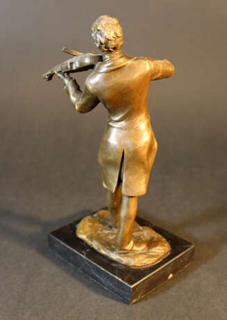 Johann Strauss (1825-1899) bronze sculpture with violin - photo 2