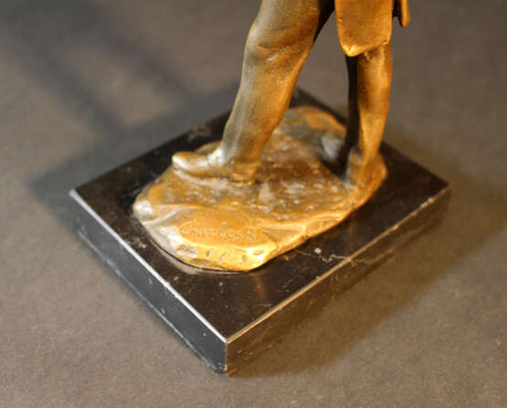 Johann Strauss (1825-1899) bronze sculpture with violin - Foto 3