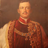 Emperor Karl of Austria Hungary (1887-1922)colour graphic on wooden stretcher - Foto 2