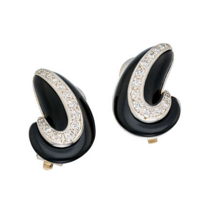 Onyx-Diamant-Ohrclips - фото 5 Onyx-Diamant-Ohrclips - фото 5
