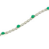 Chrysoprase-Curb Chain Bracelet - photo 1