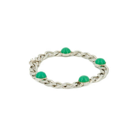Chrysoprase-Curb Chain Bracelet - photo 4