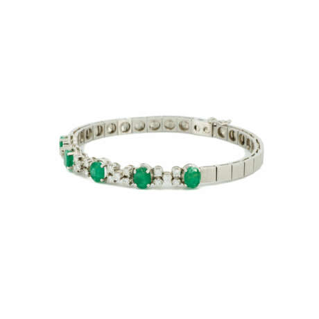 Emerald-Diamond-Bracelet - фото 1