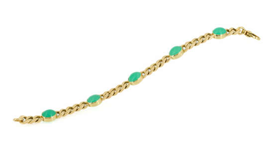 Chyroprase-Mixed Lot: 1 Bracelet-and-1 Pair of Ear Studs - photo 5