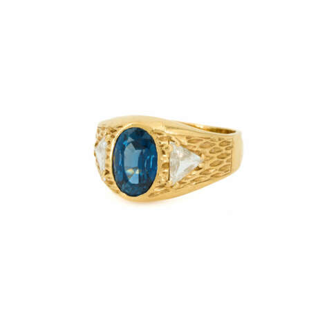 Saphir-Diamant-Ring - photo 1