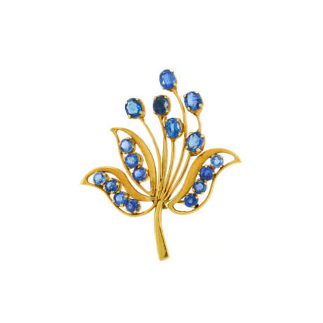 Saphir-Brosche - photo 1 Saphir-Brosche - photo 1