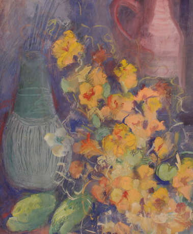 Artist 20.century, flowers, pastel on paper framed - photo 3