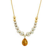 Citrine-Diamond-Necklace - photo 1