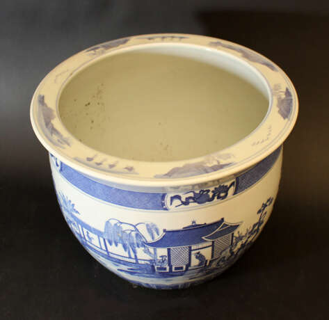 Chinese blue and white porcelain bowl, Qing Dynasty - Foto 3
