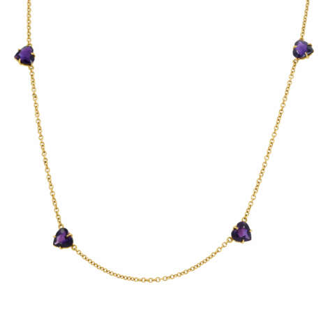 Amethyst-Mixed Lot: One Ring, One Bangle, Two Necklaces - фото 11