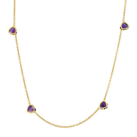 Amethyst-Mixed Lot: One Ring, One Bangle, Two Necklaces - фото 12