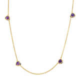 Amethyst-Mixed Lot: One Ring, One Bangle, Two Necklaces - фото 12