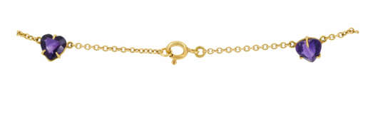 Amethyst-Mixed Lot: One Ring, One Bangle, Two Necklaces - фото 13