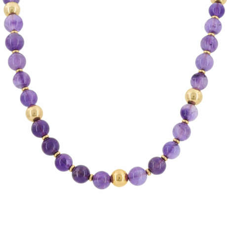 Amethyst-Mixed Lot: One Ring, One Bangle, Two Necklaces - фото 16