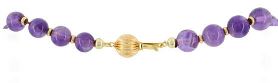 Amethyst-Mixed Lot: One Ring, One Bangle, Two Necklaces - фото 17