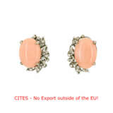 Coral-Diamond-Ear Jewellery - Foto 1