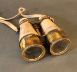 Binocular, leather metal, 20. century