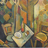 A.Clement around 1950, oil on board, still-life - Foto 3
