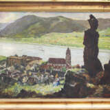 F.Kirnmayer, Dürnstein on the Danube, oil on board, framed - Foto 1