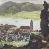 F.Kirnmayer, Dürnstein on the Danube, oil on board, framed - Foto 2